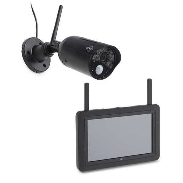 IP camera ELRO (HD, Camera + 7” Scherm, Bewegingsdetectie, 15 meter nachtzicht, Binnen/Buiten